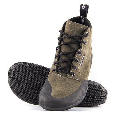 Barefoot kotníkové boty SALTIC OUTDOOR HIGH ExtasyFix® olive EU 38