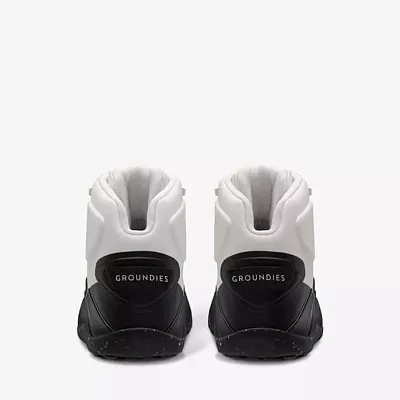 Dámské barefoot kotníkové boty GROUNDIES All Terrain High Bílé Černé EU 40